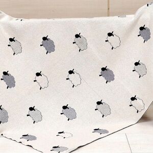 100% cotton knit baby blanket